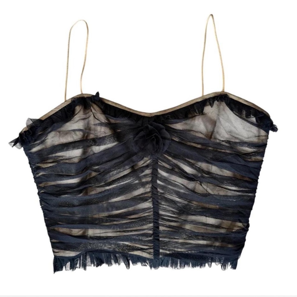 Nine West Black Sheer Camisole